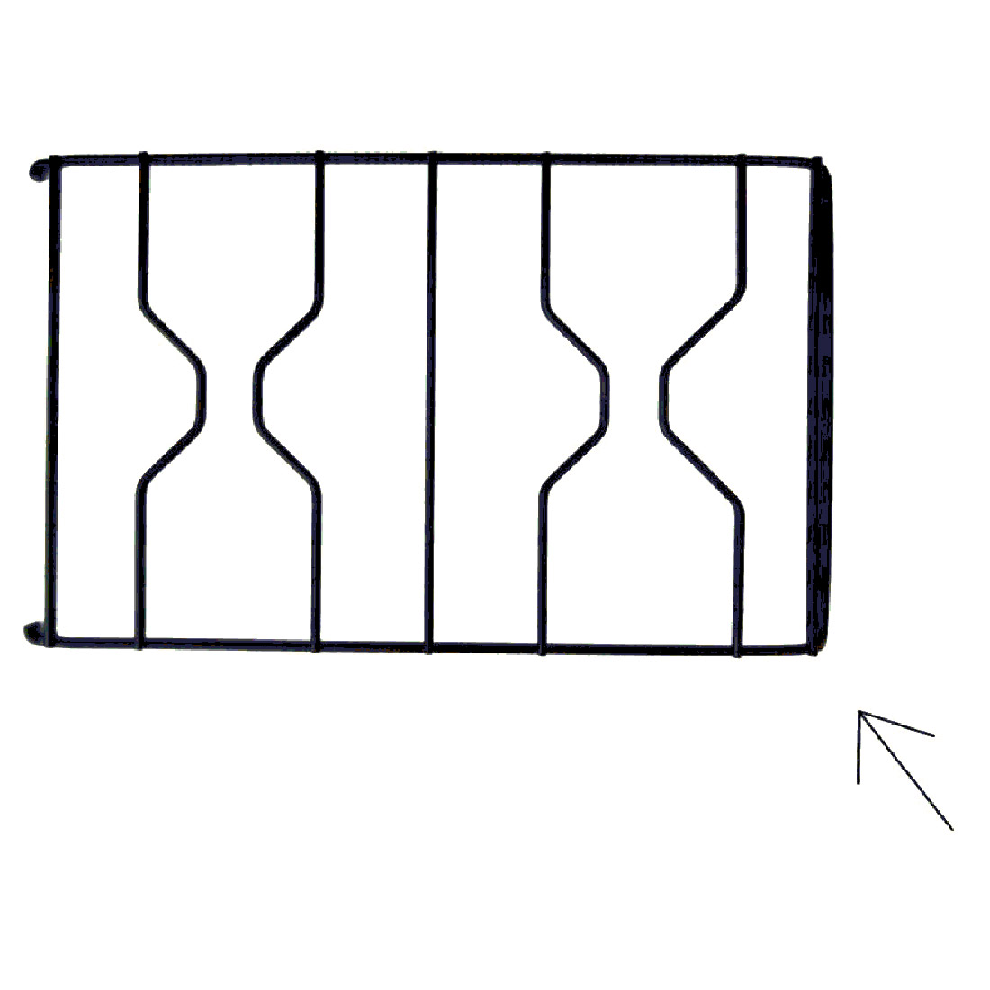 GRIGLIA IN PIATTINA SOVRANA CANDY 2 F DESTRA 495X295 - P5473 - immagine 1